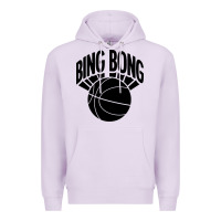 Lilac black bing bong Premium Hoodie - linhVisuals