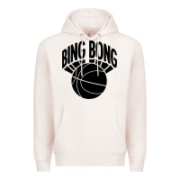 Pale Pink black bing bong Premium Hoodie - linhVisuals
