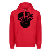 Red black bing bong Premium Hoodie - linhVisuals