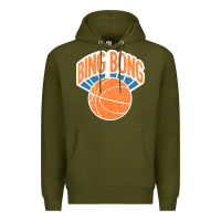Army Green Bing Bong Vintage Premium Hoodie - linhVisuals