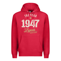 Cardinal The Year 1947 - 75th Birthday Vintage Classic Premium Hoodie - linhVisuals