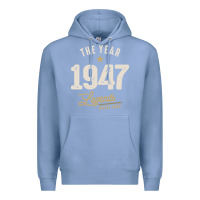 Colony Blue The Year 1947 - 75th Birthday Vintage Classic Premium Hoodie - linhVisuals