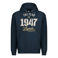 Navy The Year 1947 - 75th Birthday Vintage Classic Premium Hoodie - linhVisuals