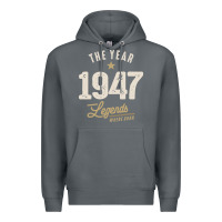 Rock The Year 1947 - 75th Birthday Vintage Classic Premium Hoodie - linhVisuals