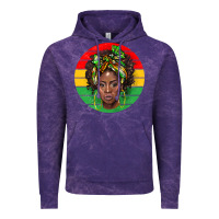 Cloud Purple black women Vintage Hoodie - BarkalooDesign