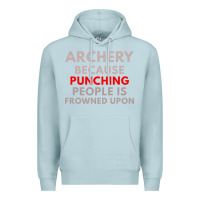 Blue Mist archery because punching people is frowned upon Premium Hoodie - linhVisuals