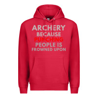Cardinal archery because punching people is frowned upon Premium Hoodie - linhVisuals