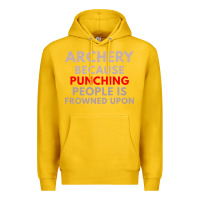 Lemon archery because punching people is frowned upon Premium Hoodie - linhVisuals