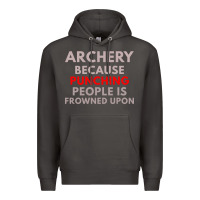 Smoke archery because punching people is frowned upon Premium Hoodie - linhVisuals