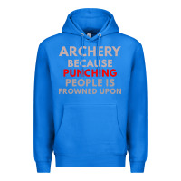 True Royal archery because punching people is frowned upon Premium Hoodie - linhVisuals