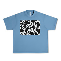 Pebble Blue distressed black glitter cowhide pattern Urban Heavy Tee - RanaPortraitStore