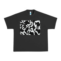 Pigment Black distressed black glitter cowhide pattern Urban Heavy Tee - RanaPortraitStore