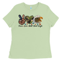 Matcha peace love bald head eagle Ladies Tee - LillyAllenDesigns