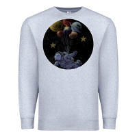 Heather Grey Space Travel Premium Sweatshirt - Bettercallsaul