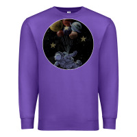 Purple Space Travel Premium Sweatshirt - Bettercallsaul