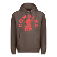 Coffee cowgirl up leopad hat boot rodeo western country southern t shirt Premium Hoodie - linhVisuals
