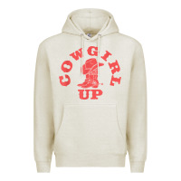 Oatmeal Heather cowgirl up leopad hat boot rodeo western country southern t shirt Premium Hoodie - linhVisuals
