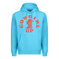 Ocean Blue cowgirl up leopad hat boot rodeo western country southern t shirt Premium Hoodie - linhVisuals