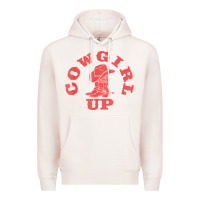 Pale Pink cowgirl up leopad hat boot rodeo western country southern t shirt Premium Hoodie - linhVisuals