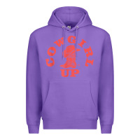 Purple cowgirl up leopad hat boot rodeo western country southern t shirt Premium Hoodie - linhVisuals
