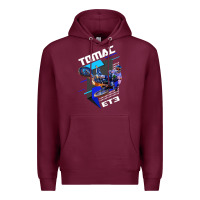 Burgundy eli et3 tomac pullover hoodie Premium Hoodie - linhVisuals