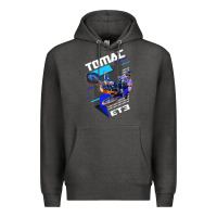 Charcoal Heather eli et3 tomac pullover hoodie Premium Hoodie - linhVisuals