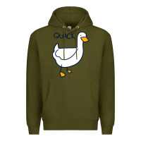 Army Green quack duck Premium Hoodie - linhVisuals
