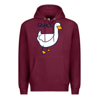 Burgundy quack duck Premium Hoodie - linhVisuals