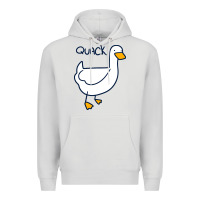 Dove Grey quack duck Premium Hoodie - linhVisuals