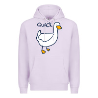 Lilac quack duck Premium Hoodie - linhVisuals