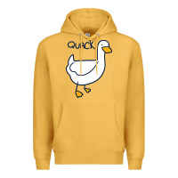 Mustard quack duck Premium Hoodie - linhVisuals
