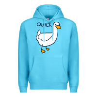Ocean Blue quack duck Premium Hoodie - linhVisuals