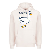 Pale Pink quack duck Premium Hoodie - linhVisuals