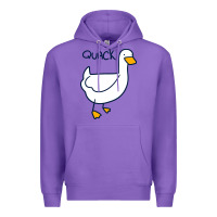 Purple quack duck Premium Hoodie - linhVisuals