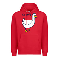 Red quack duck Premium Hoodie - linhVisuals