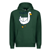 Sports Green quack duck Premium Hoodie - linhVisuals