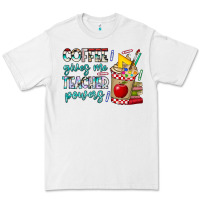 White Coffee Gives Me Teacher Powers Premium Tee - CowhideDigitalArt