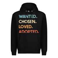 Black adoption day announcement   wanted chosen loved adopted premium t shir Premium Hoodie - linhVisuals