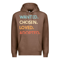Chestnut adoption day announcement   wanted chosen loved adopted premium t shir Premium Hoodie - linhVisuals