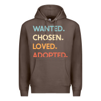 Coffee adoption day announcement   wanted chosen loved adopted premium t shir Premium Hoodie - linhVisuals