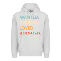 Dove Grey adoption day announcement   wanted chosen loved adopted premium t shir Premium Hoodie - linhVisuals