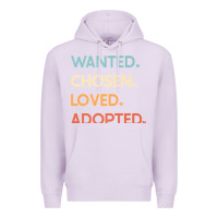 Lilac adoption day announcement   wanted chosen loved adopted premium t shir Premium Hoodie - linhVisuals