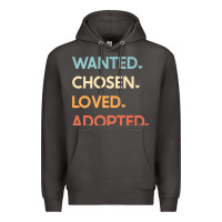 Smoke adoption day announcement   wanted chosen loved adopted premium t shir Premium Hoodie - linhVisuals