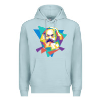Blue Mist karl marx get vintage Premium Hoodie - linhVisuals