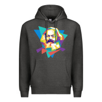 Charcoal Heather karl marx get vintage Premium Hoodie - linhVisuals