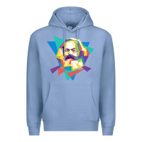 Colony Blue karl marx get vintage Premium Hoodie - linhVisuals
