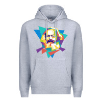 Heather Grey karl marx get vintage Premium Hoodie - linhVisuals