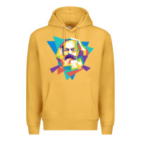 Mustard karl marx get vintage Premium Hoodie - linhVisuals