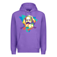 Purple karl marx get vintage Premium Hoodie - linhVisuals