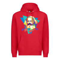 Red karl marx get vintage Premium Hoodie - linhVisuals